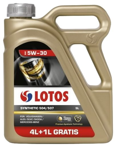 Масло моторное LOTOS SYNTHETIC 504/507 VW SAE 5W-30 5л