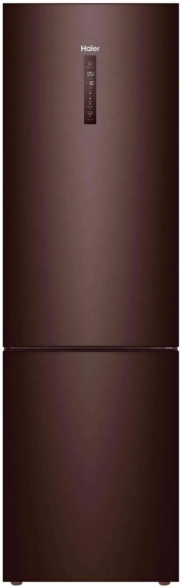 Двухкамерный холодильник Haier C4F740CLBGU1 темно-коричневый - фотография № 1