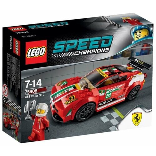 Конструктор LEGO Speed Champions 75908 Феррари 458 Италия GT2, 153 дет. конструктор lego speed champions 75908 феррари 458 италия gt2 153 дет