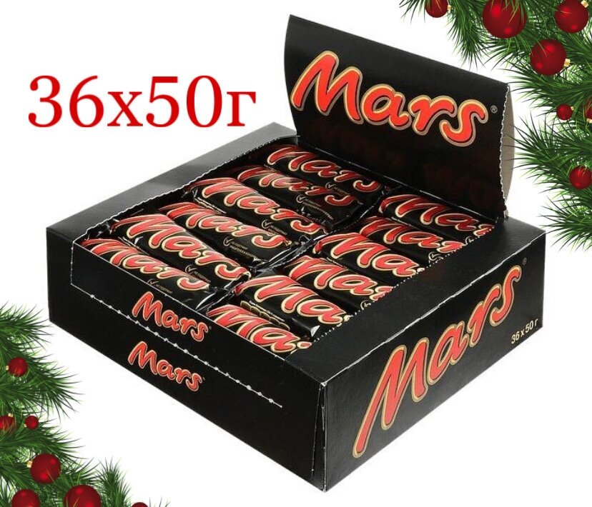 Mars шоколадный батончик, 36 шт по 50 г - фотография № 7