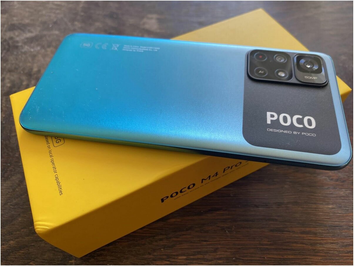 Смартфон Xiaomi POCO M4 Pro 5G NFC RU, 6.55'', IPS, 6Гб, 128Гб, 50 Мп, 16Мп, 5000 мАч, синий - фотография № 14