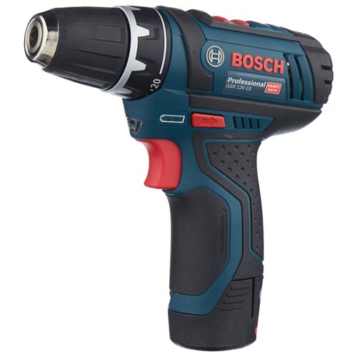 фото Аккумуляторная дрель-шуруповерт BOSCH GSR 12V-15 2.0Ач х2 кейс 30 Н·м синий/черный