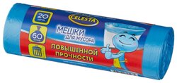 Мешки для мусора Celesta повышенной прочности 60 л (20 шт.)