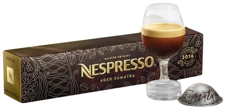 Кофе в капсулах Nespresso Vertuo Aged Sumatra, 10 капсул - фотография № 1