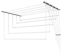 Сушилка для белья Лиана настенно-потолочная металлическая 1,1 м металл