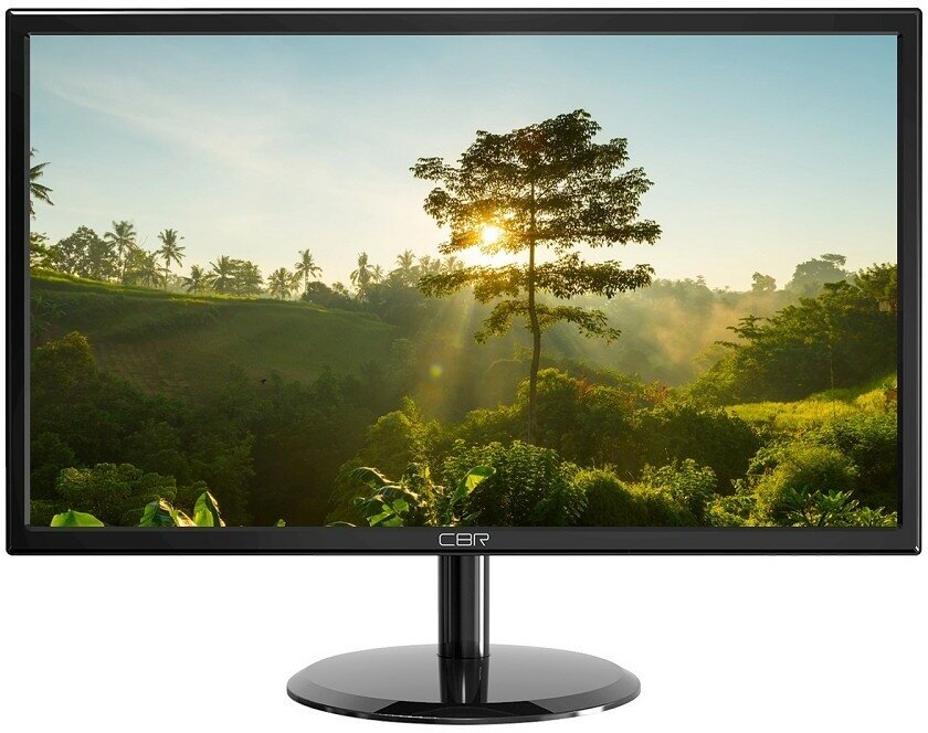 Cbr Монитор LCD Монитор 23.8" MF-2401 безрамочный, VA, FHD 1920x1080, 75Гц, 1 VGA, 1 HDMI, черный, кабели 1 HDMI+1 VGA 1.5м в комплекте