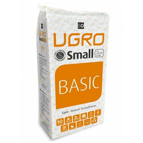 Кокосовый субстрат UGro Basic Small 11л (не требует промывки) кокосовый субстрат ugro basic small 11л не требует промывки