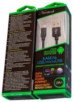 Кабель Navitoch USB - microUSB (JL-M015) 1.8 м черный