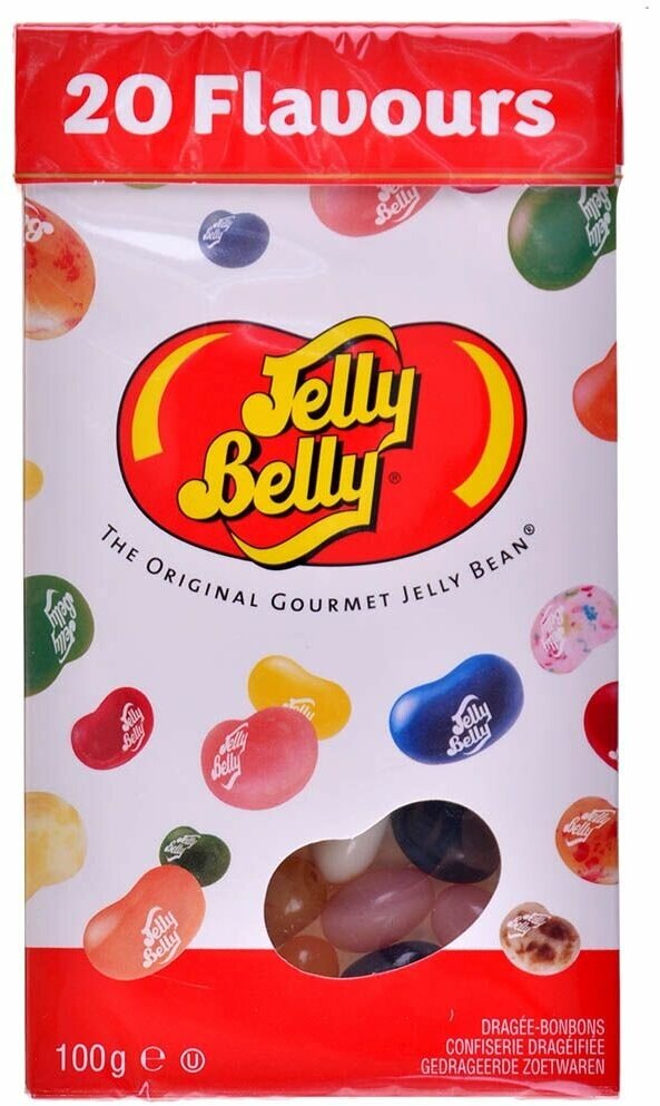 Драже жевательное Jelly Belly Ассорти 20 вкусов 100 г. коробка - фотография № 3