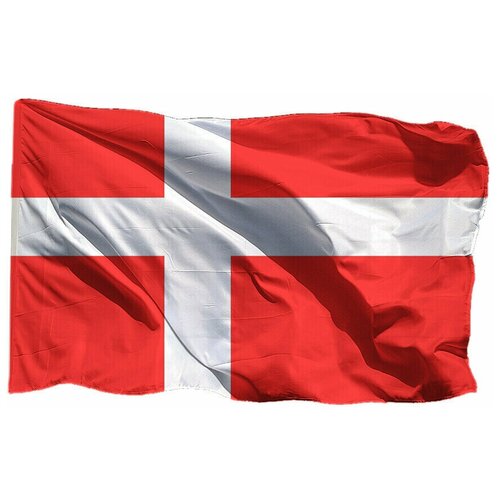 Флаг Дании на шёлке, 90х135 см - для ручного древка флаг дании 90х135 см