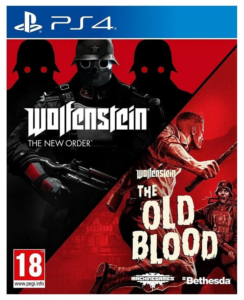 Игра PS4 - Wolfenstein The New Order & The Old Blood - Double Pack (русские субтитры)