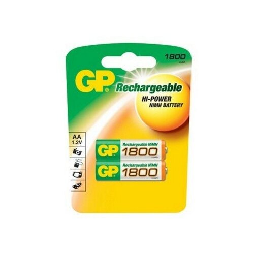 Набор из 10 штук Аккумулятор GP 180AAHC AA NiMH 1800mAh (2шт) аккумулятор gp 270aahc aa nimh 2700mah 2шт