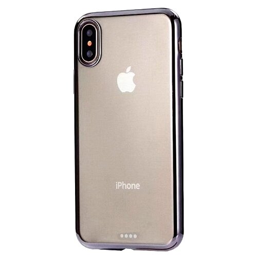 фото Чехол-накладка eva ip8a010-x для apple iphone x/xs прозрачный/черный