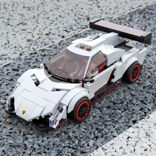 конструктор quan guan 100139 гоночная машина technic спортивный автомобиль аналог lego Конструктор QUAN GUAN 100136 Lamborghini гоночная машина для сборки