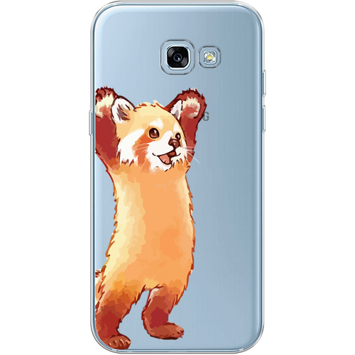 Силиконовый чехол на Samsung Galaxy A5 2017 / Самсунг Галакси А5 2017 Красная панда в полный рост, прозрачный силиконовый чехол на samsung galaxy a7 2017 самсунг галакси а7 2017 красная панда в полный рост прозрачный