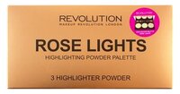 REVOLUTION Палетка хайлайтеров 3 Highlighter Powder highlight