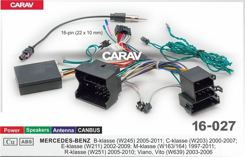 Комплект проводов 16-027 / MERCEDES-BENZ select models