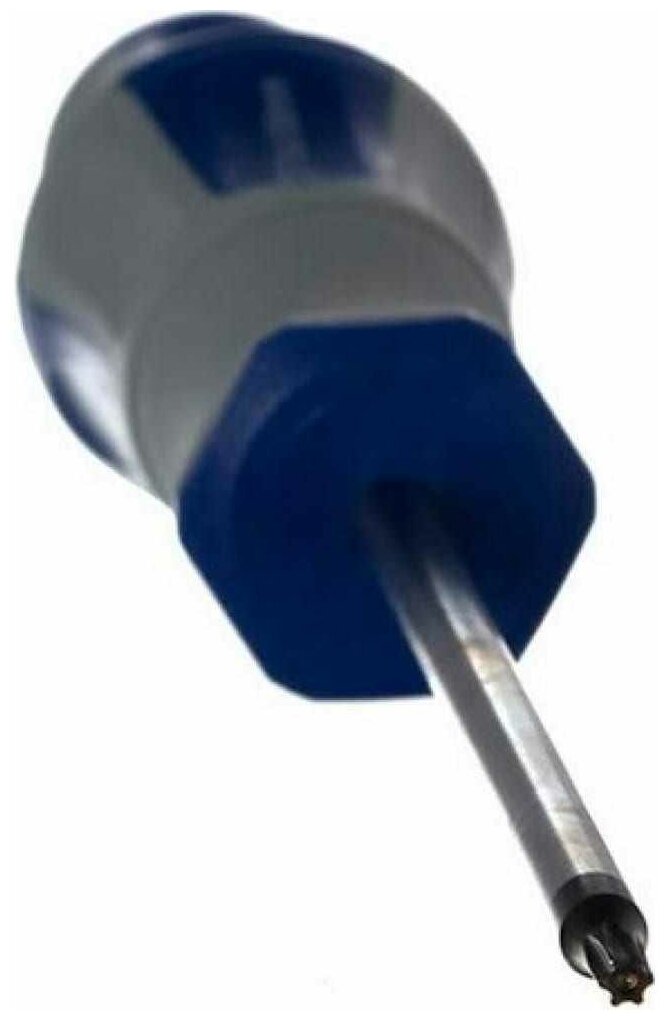 Отвертка Ultra Grip кобальт Torx Tamper-15 х 100 мм CR-V, двухкомпонентная рукоятка (1 шт.) подвес - фотография № 6