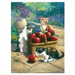 Royal & Langnickel Картина по номерам ''Котята в корзинке'' 22х29 см (PJS 48) - изображение