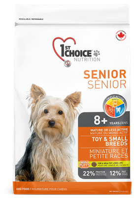 1st CHOICE Корм для собак Senior пожилых миниатюрных и мелких пород старше 8 лет Курица 2,72 кг