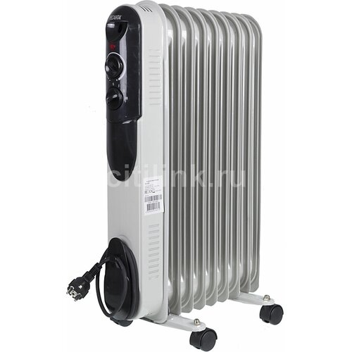 Масляный радиатор Ресанта ОМПТ- 9Н с терморегулятором 2000Вт 9 секций 3 режима белый 6734 683000₽
