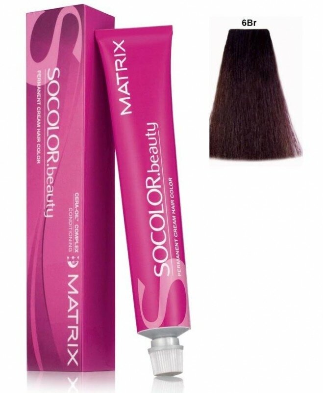 Matrix Socolor Beauty стойкая крем-краска для волос Бьюти 6BR 90мл