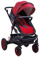 Коляска-трансформер Lorelli Lora 1800 red/black