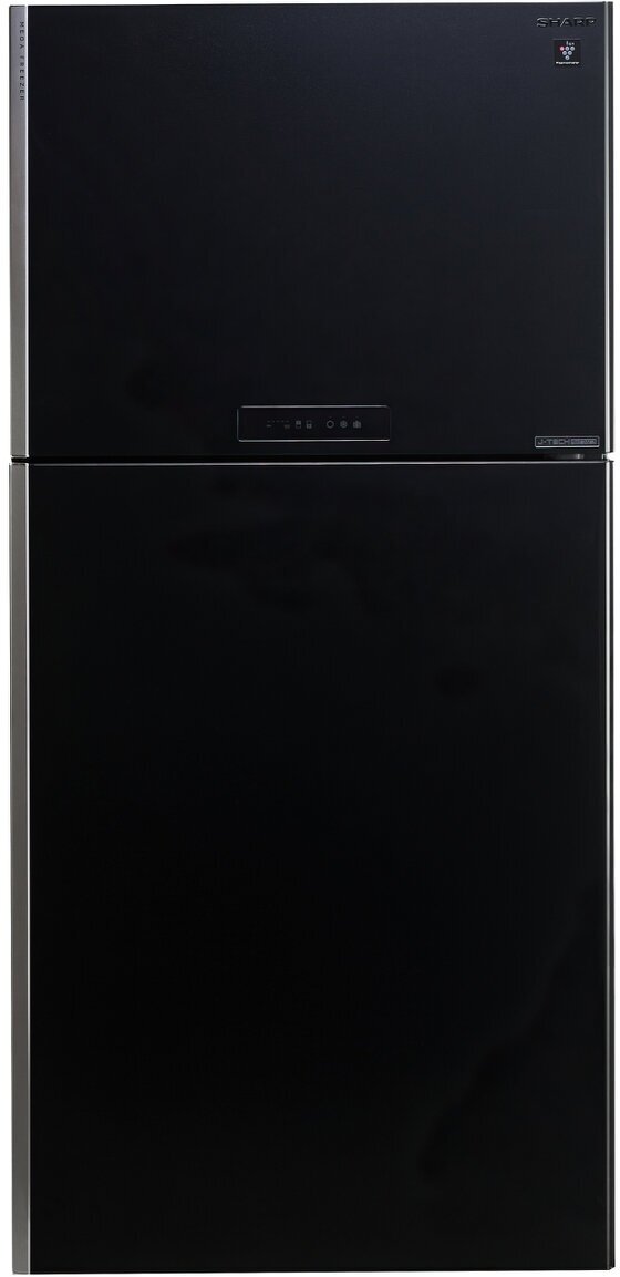 Холодильник с верхней морозильной камерой Широкий Sharp - фото №3