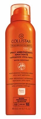 collistar - moisturizing tanning spray spf10 увлажняющий спрей для загара 200 мл