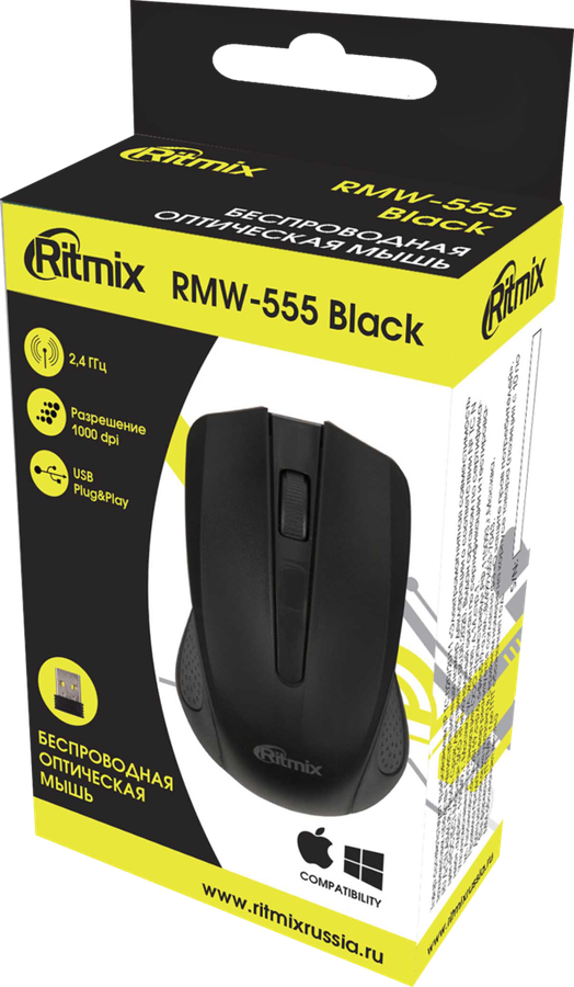 Мышь Ritmix RMW-555 Black