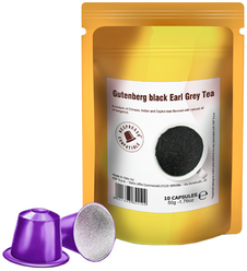 Чай в капсулах для Nespresso Gutenberg черный ароматизированный Эрл Грей, 10 шт.