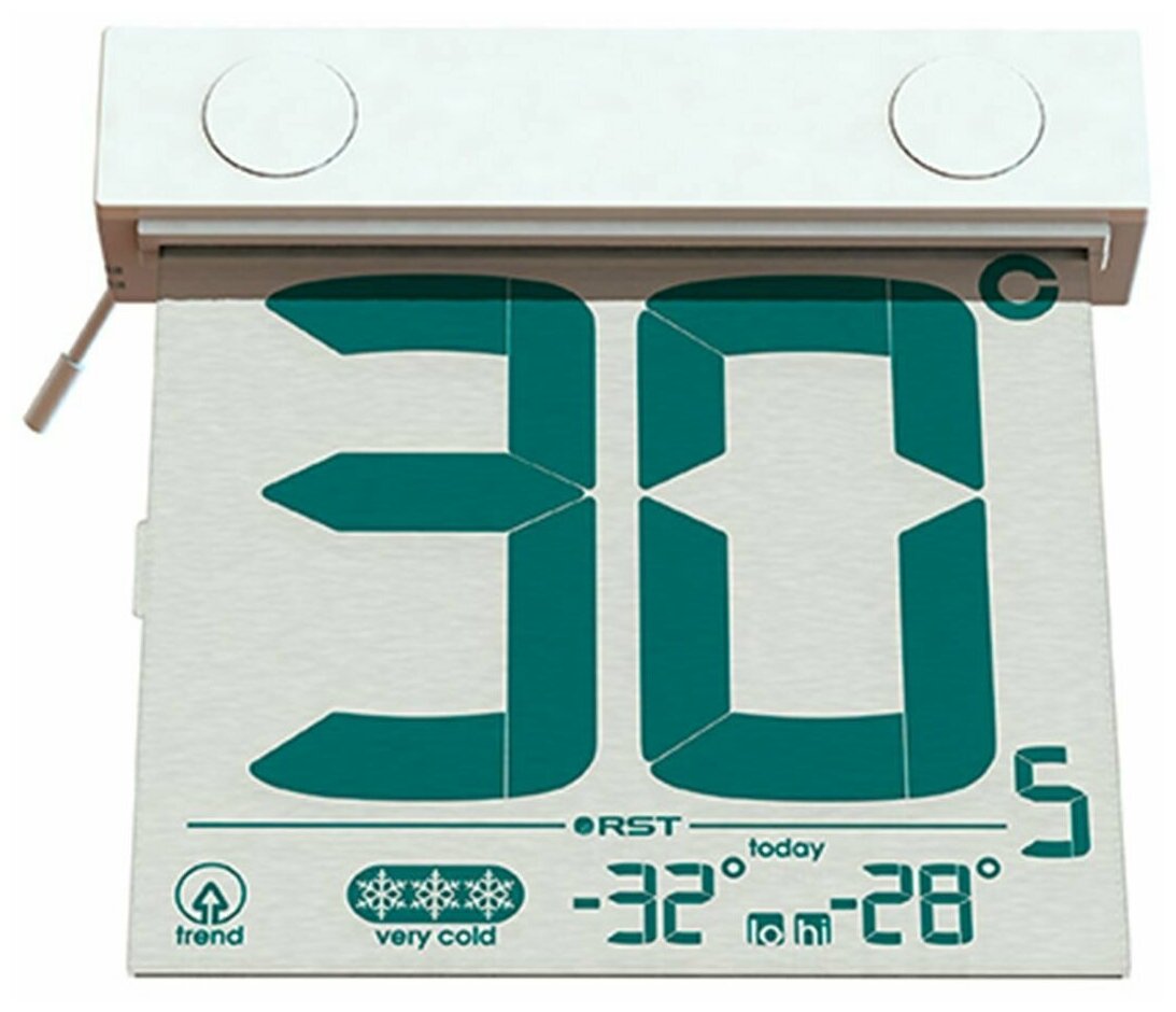 Оконный цифровой термометр С прозрачным дисплеем RST 01288 - фотография № 7
