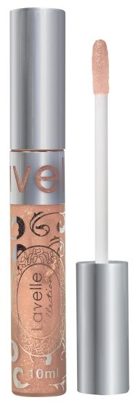 LavelleCollection Блеск для губ Lip Gloss Silver, тон 45 карамельный искрящийся, 10мл