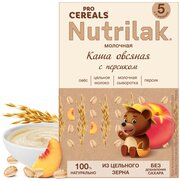 Каша Nutrilak молочная PROCEREALS овсяная с персиком, с 5 месяцев, 200 г