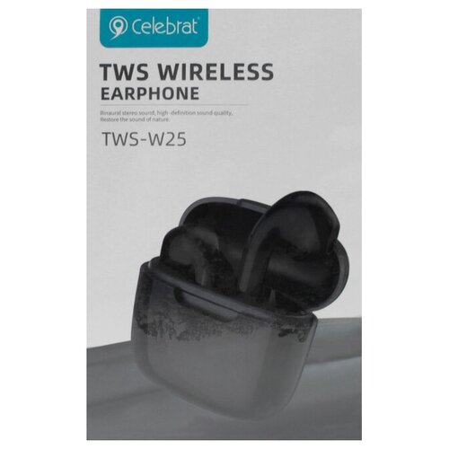 Наушники беспроводные Celebrat TWS-W25 черный