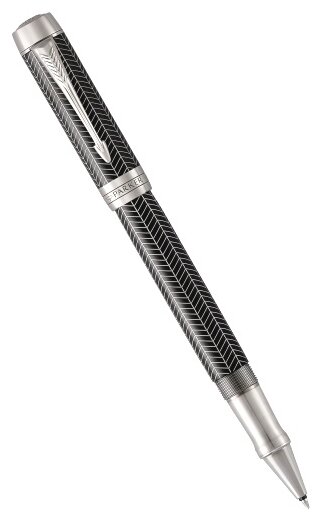 Ручка-роллер Parker Duofold Prestige Black Chevron CT (1945416)