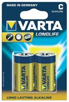 Батарейка VARTA 4114 LR14 BL2 LongLife 2 шт блистер