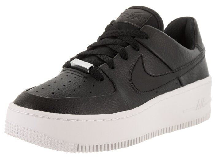 nike air force 1 sage low black white