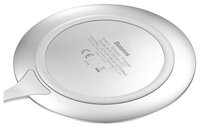 Сетевая зарядка Baseus Metal Wireless Charger белый