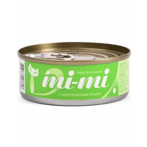 MI-MI для кошек и котят с тунцом и перепелиным яйцом в желе (80 гр х 24 шт)