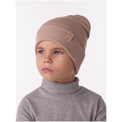 фото Шапка hiby, размер 44-48, бежевый