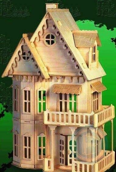 Сборная деревянная модель Wooden Toys Готический дом - фото №2