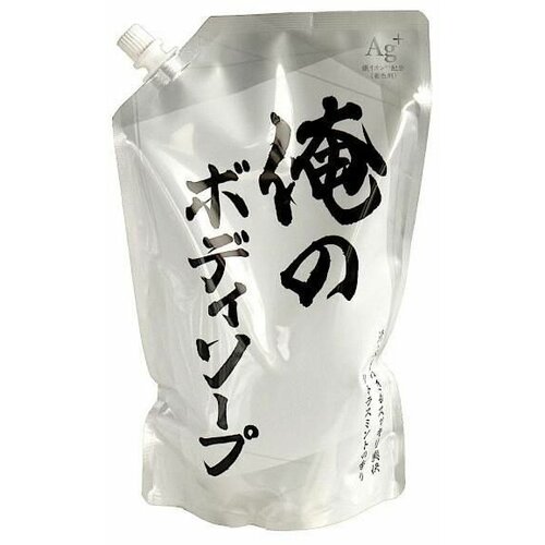 Освежающий гель для душа мужской 840 мл Mitsuei Pure Body с ароматом цитрусов, запасная упаковка с дозатором / Японская косметика