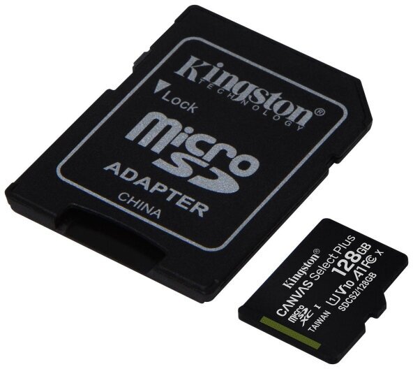 Карта памяти Kingston Canvas Select Plus microSDXC UHS-I +ад (SDCS2/128GB)