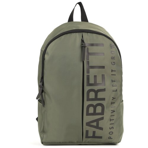 Рюкзак FABRETTI, полиэстер, отделение для ноутбука, вмещает А4, внутренний карман, зеленый