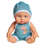 Пупс Cuddly baby в голубом комбинезоне, 23.5 см, XM634/3 - изображение