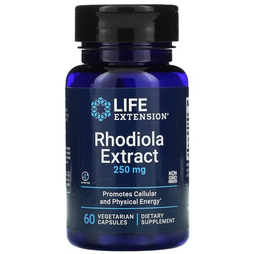 Капсулы Life Extension Rhodiola Extract, 100 г, 250 мг, 60 шт.