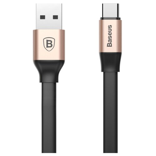 фото Кабель Baseus Nimble USB - USB Type-C (CATMBJ) 1.2 м черный/золотистый