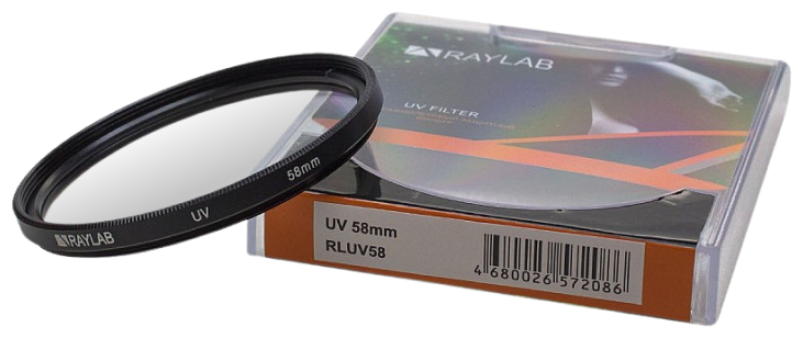 Фильтр защитный ультрафиолетовый RayLab UV 58mm - фото №2
