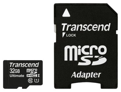 Карта памяти micro SDHC Transcend - фото №1